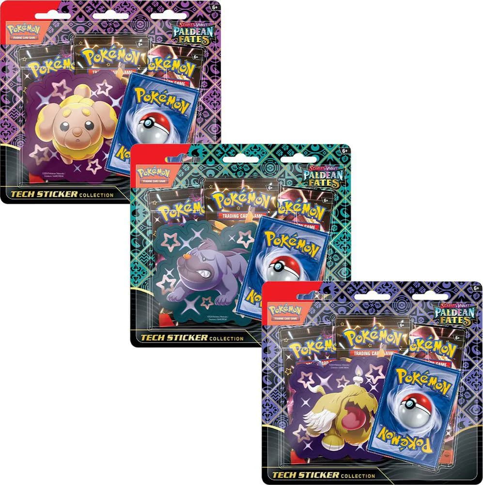 Hình ảnh sản phẩm Bộ Tech Sticker Collection Paldean Fates [Bộ 3]