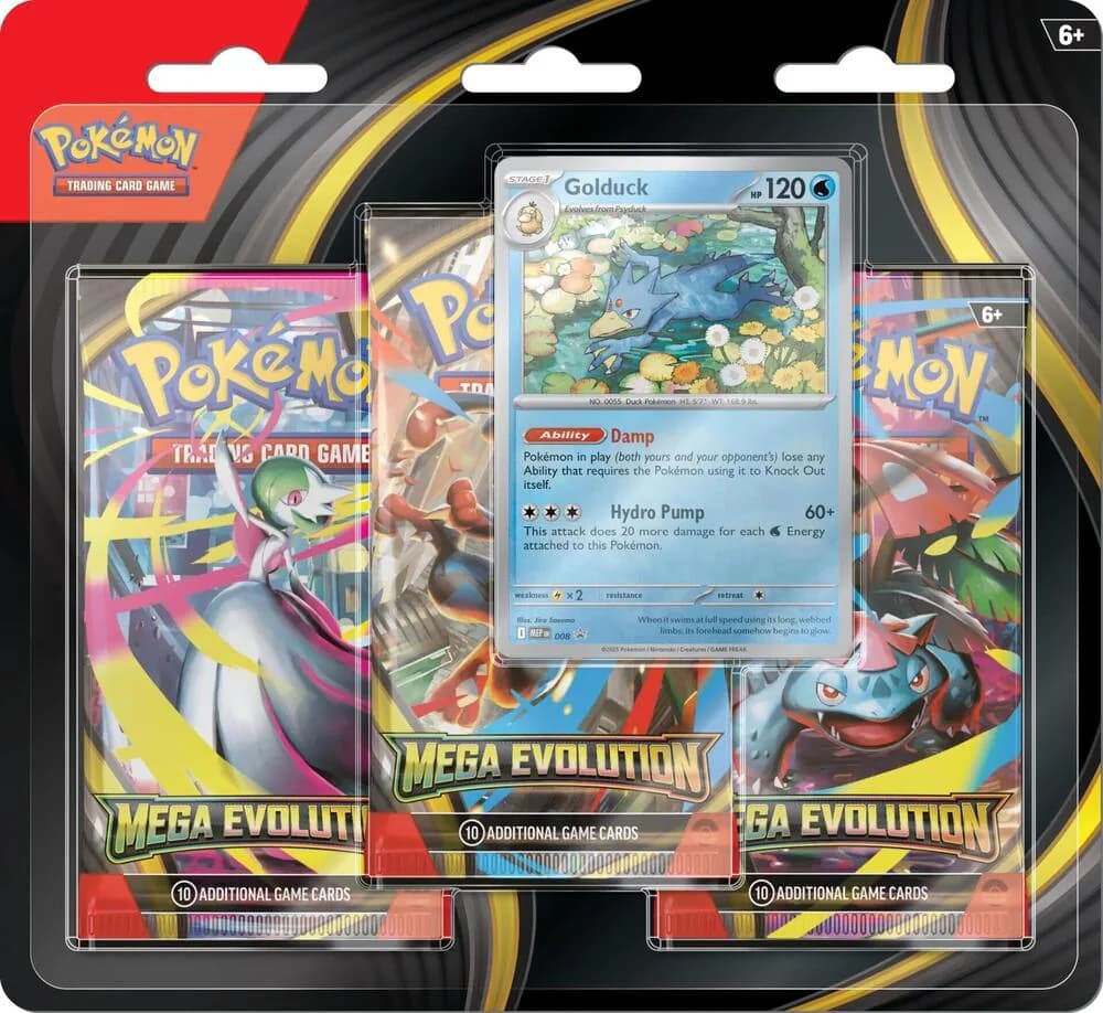 Mega Evolution 3 Pack Blister [Golduck] product image