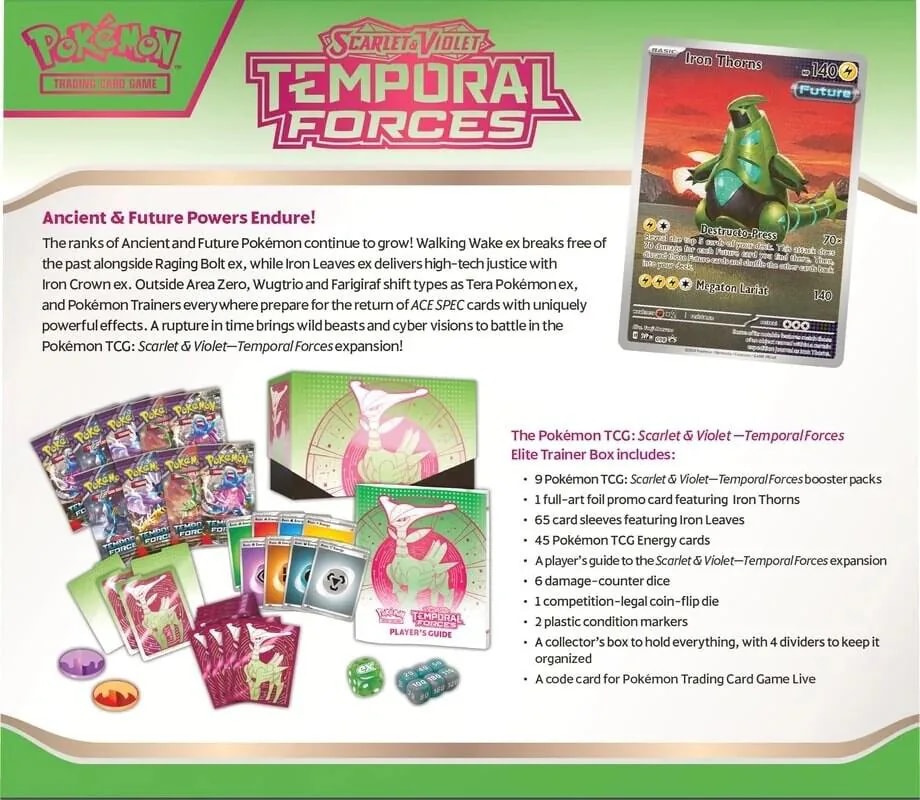 Temporal Forces Elite Trainer Box [Iron Leaves ex] product image
