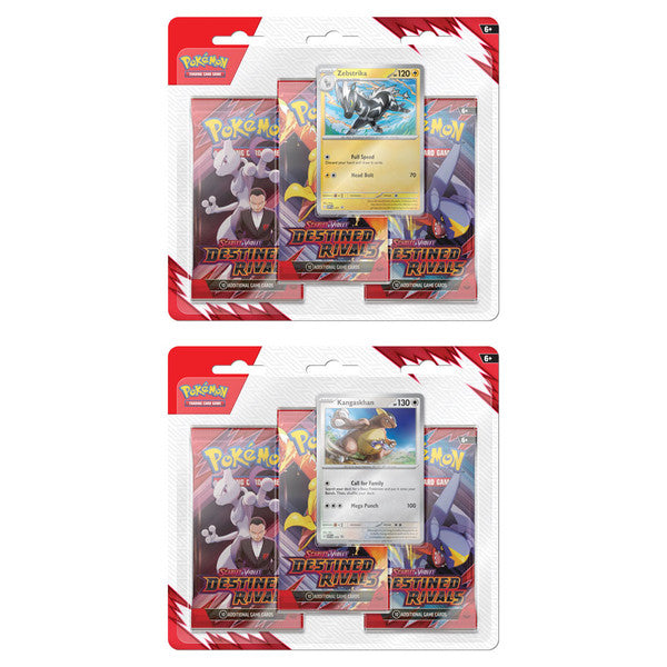 Pokémon TCG Scarlet & Violet—Destined Rivals 3-Pack Blister (Komala)